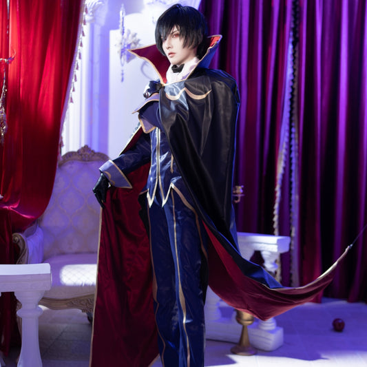 Code Geass Zero Lelouch Lamperouge Cosplay Costume - VikiDoky