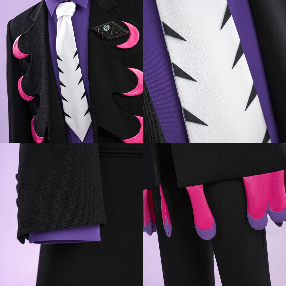 Legends: ZA Corbeau Cosplay Costume with Glasses