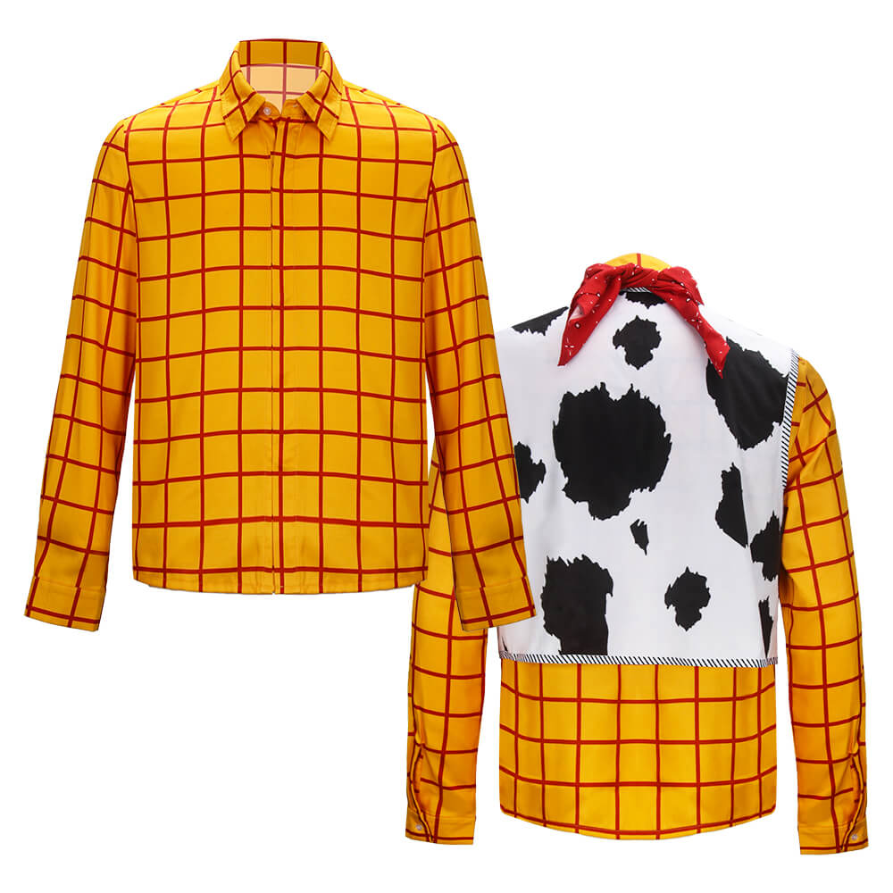 Toy Story Woody Cosplay Costume Cowboy Tops with Hat