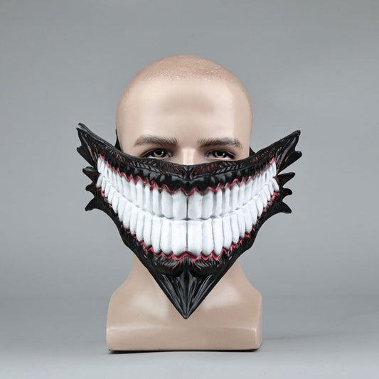 Dandadan Okarun Ken Takakura Mask Cosplay Props for Halloween Vikidoky
