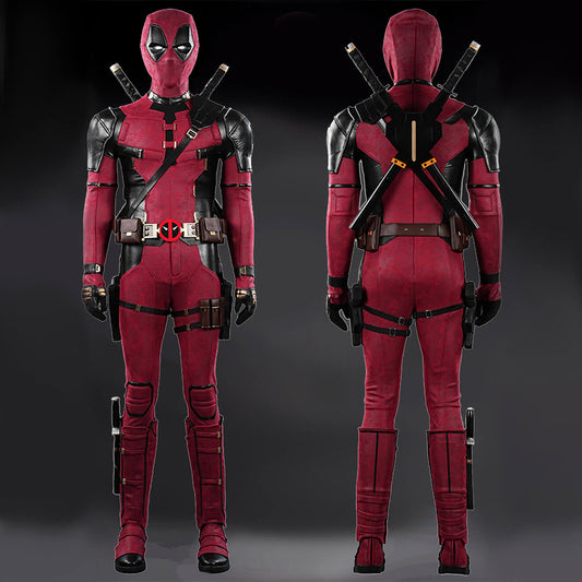 Deadpool 3 Wade Wilson Cosplay Costume Deadpool & Wolverine Halloween Party Outfits Vikidoky