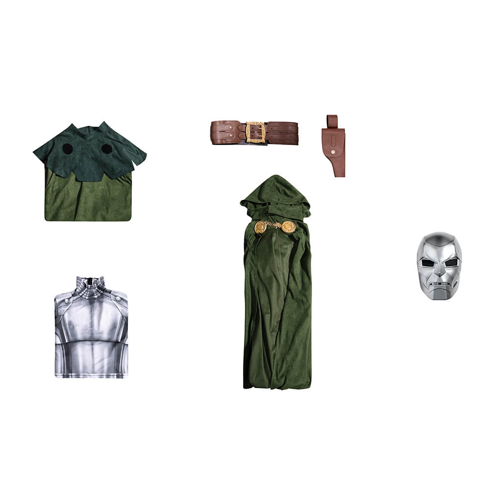 Doctor Doom Classic Cosplay Costume Vikidoky