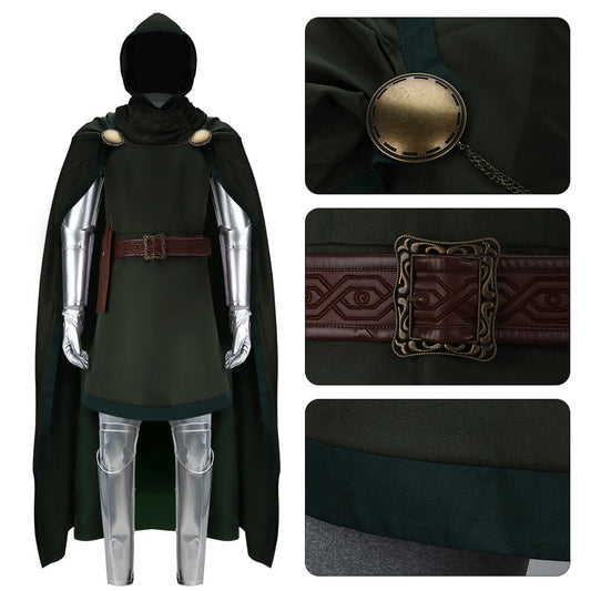 Doctor Doom Classic Cosplay Costume Party Outfits Halloween Vikidoky