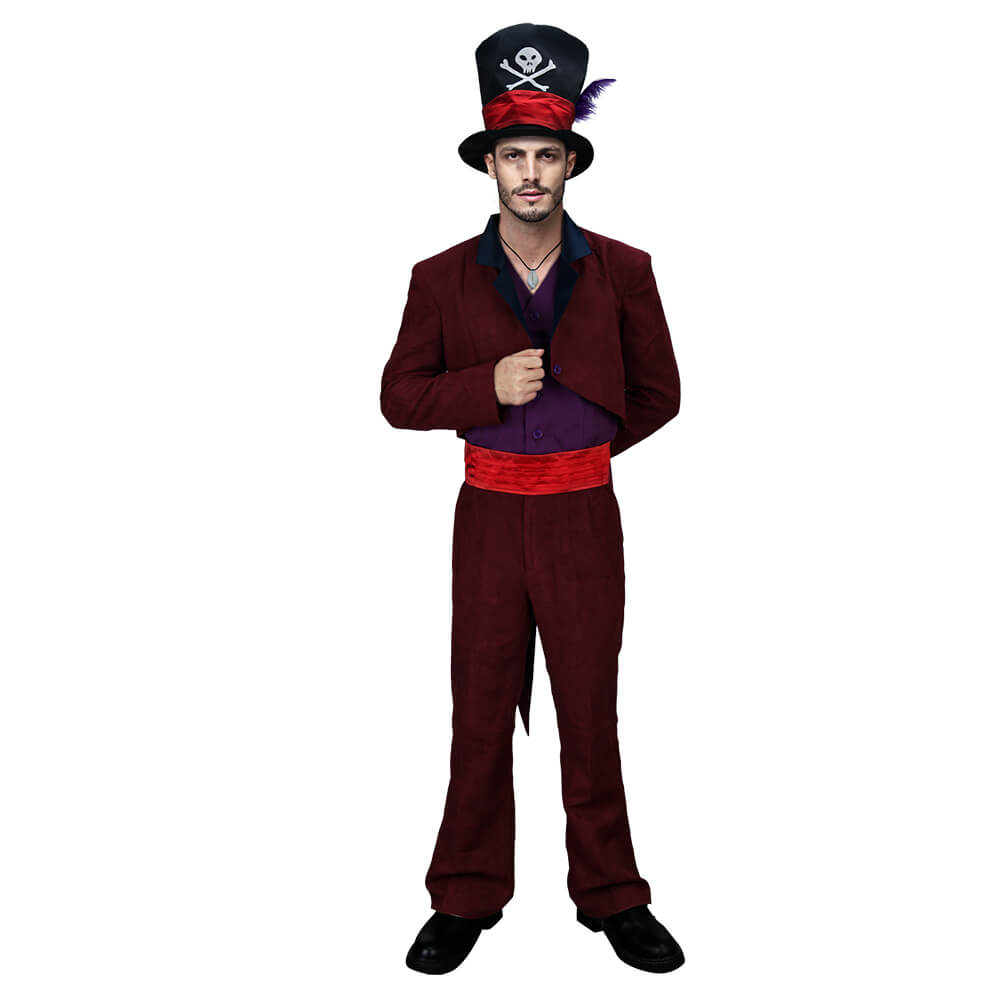 Dr. Facilier Costume The Princess and the Frog Shadow Man Cosplay (Ready to Ship) Vikidoky