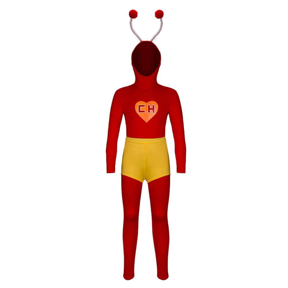 Kids El Chapulin Colorado Cosplay Costume (130/140 Ready to Ship) Vikidoky