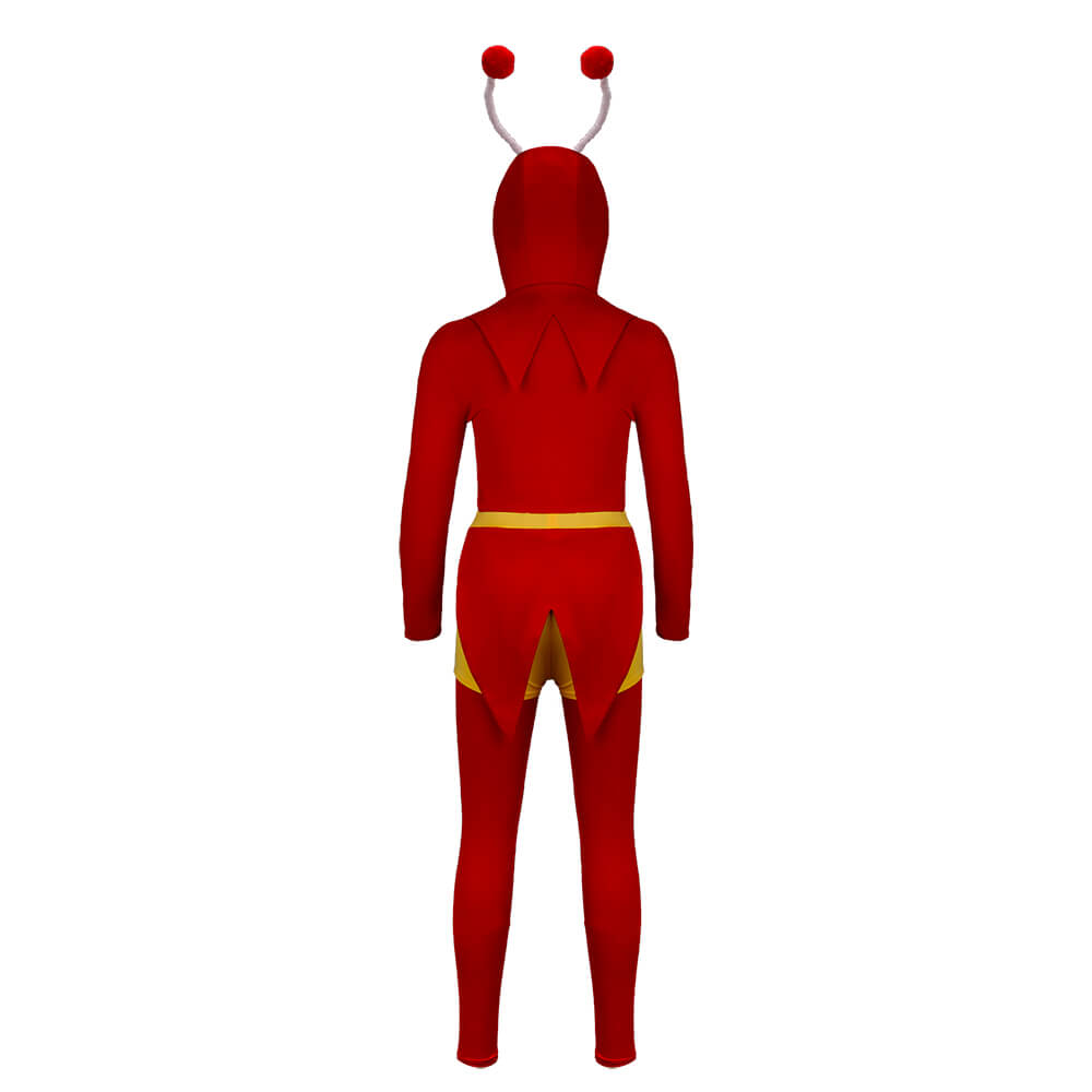 Kids El Chapulin Colorado Cosplay Costume (130/140 Ready to Ship) Vikidoky