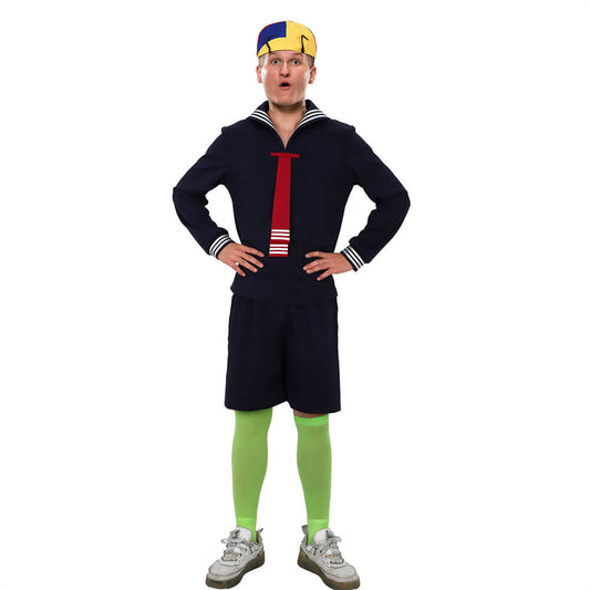 El Chavo Del Ocho Quico Kiko Cosplay Costume for Adults