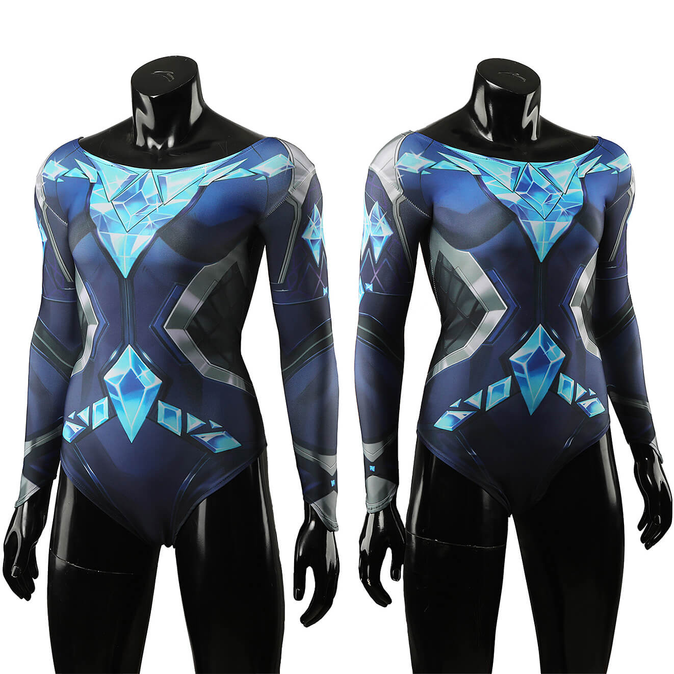 Marvel Rivals Emma Frost Blue Sapphire Swimwear Summer Swimsuit for Women