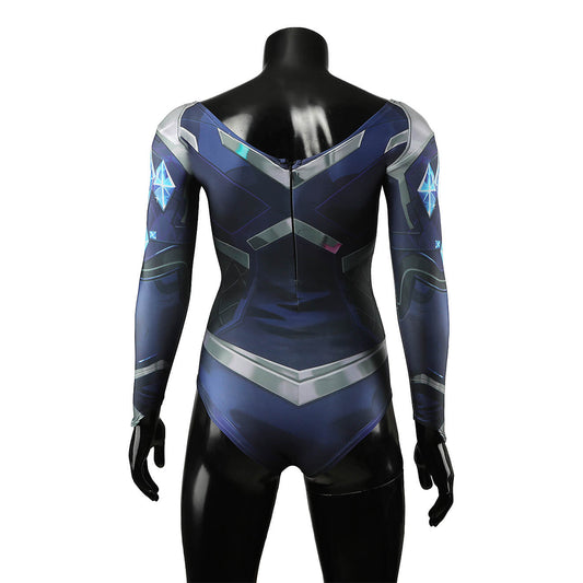 Marvel Rivals Emma Frost Blue Sapphire Swimwear Summer Swimsuit for Women