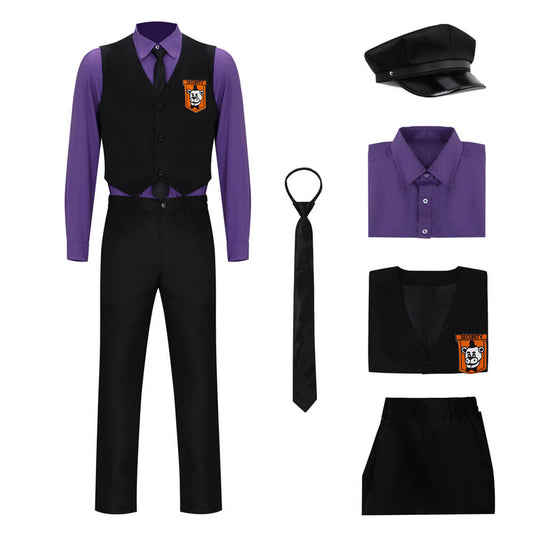 FNAF Movie William Afton Purple Guy Cosplay Costume (Ready to Ship) Vikidoky