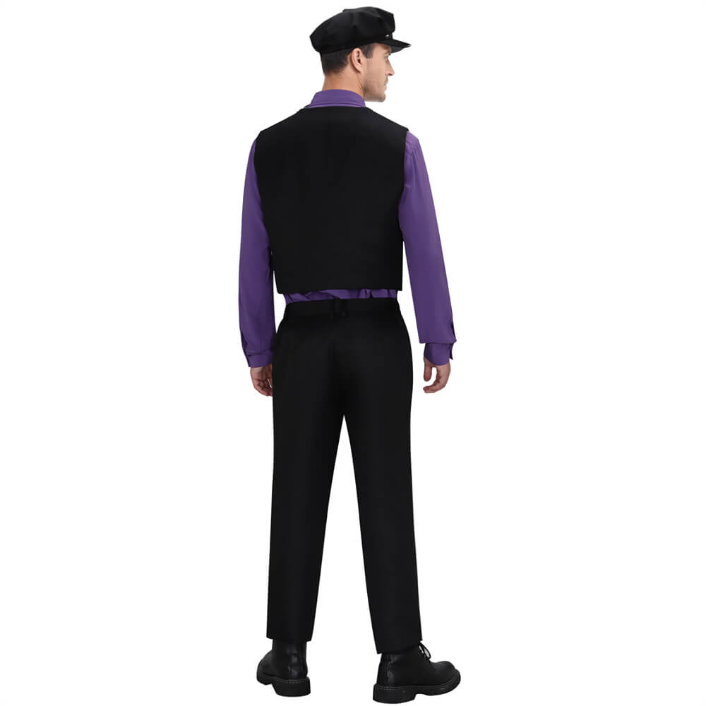 FNAF Movie William Afton Purple Guy Cosplay Costume (Ready to Ship) Vikidoky