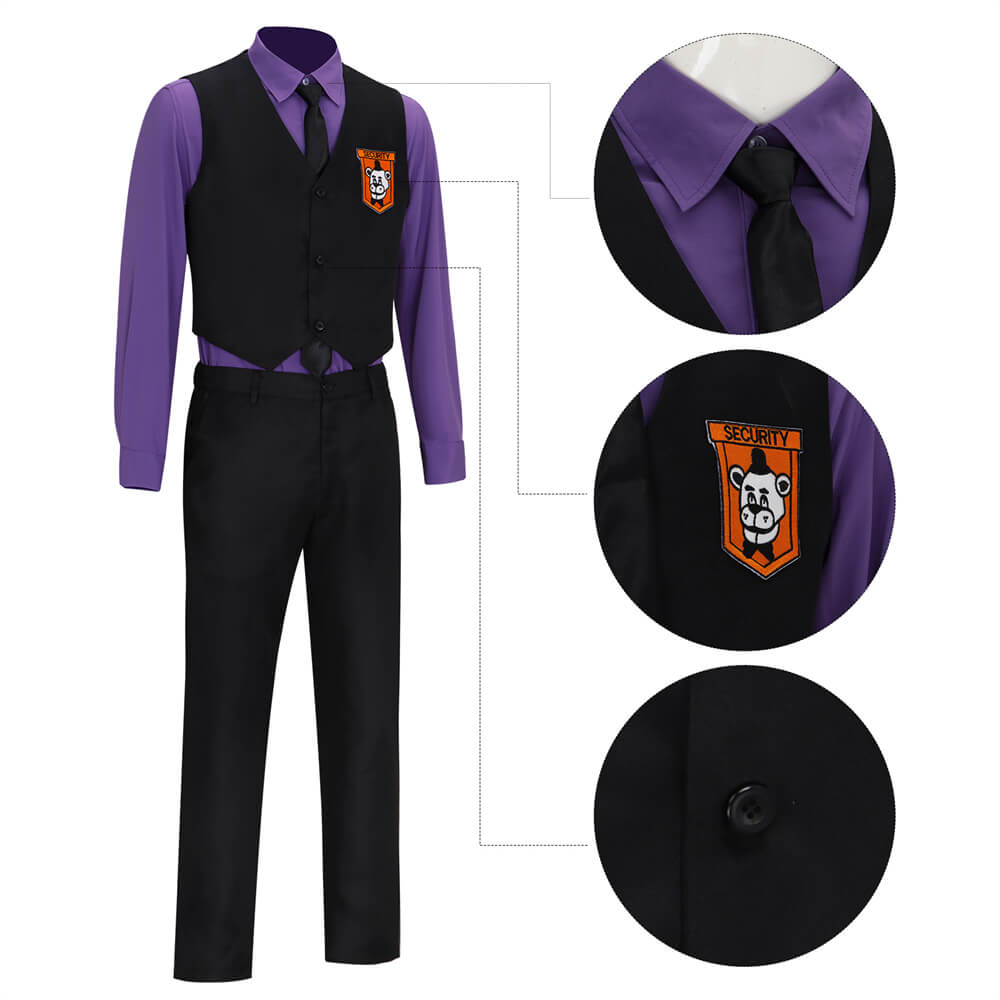 FNAF Movie William Afton Purple Guy Cosplay Costume (Ready to Ship) Vikidoky