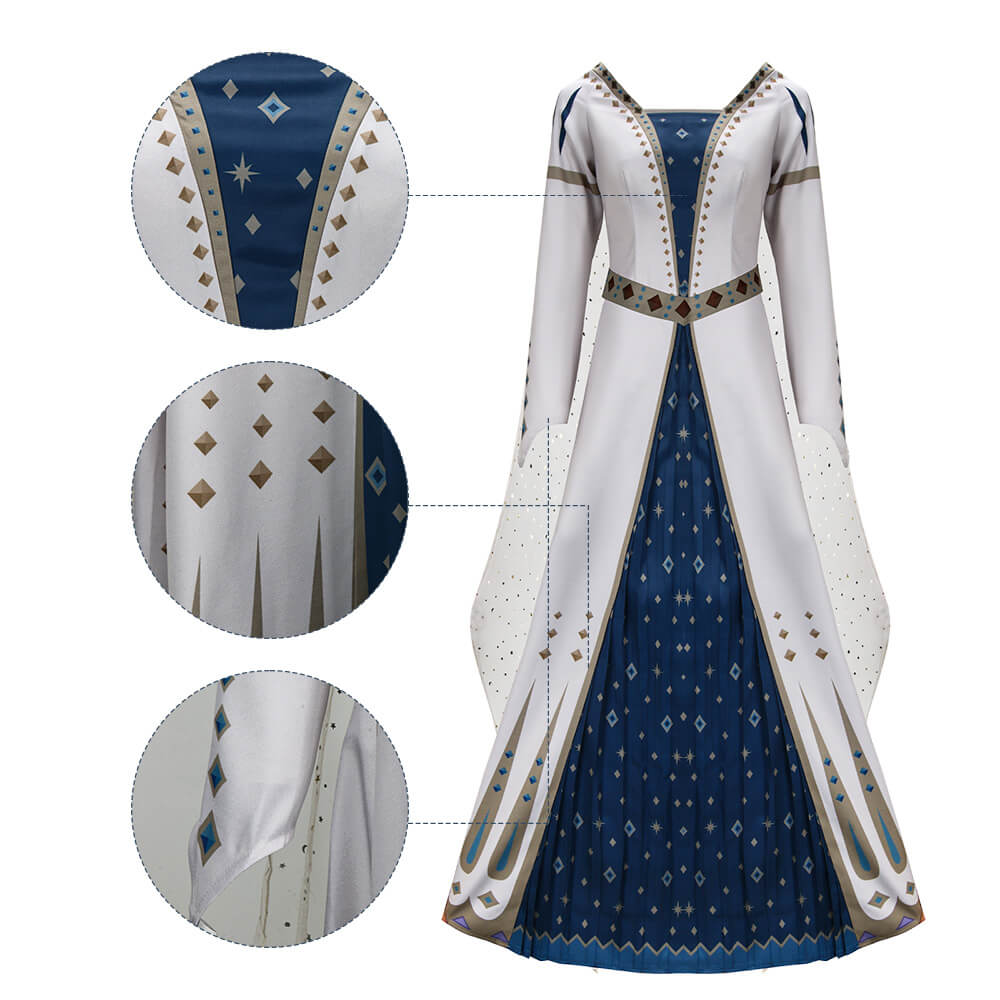 Film Wish Queen Amaya Cosplay Costume Dress Vikidoky