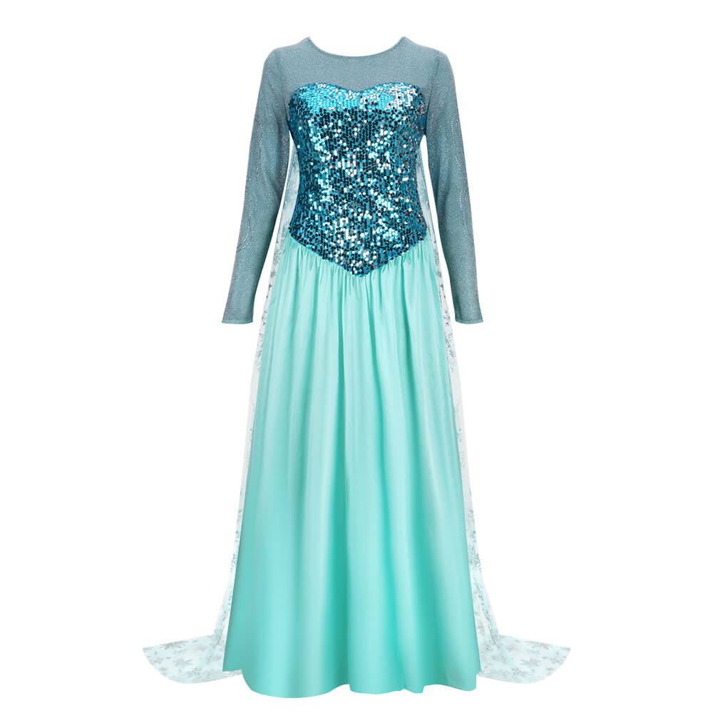 Frozen Elsa Dress Snow Queen Cosplay Costume