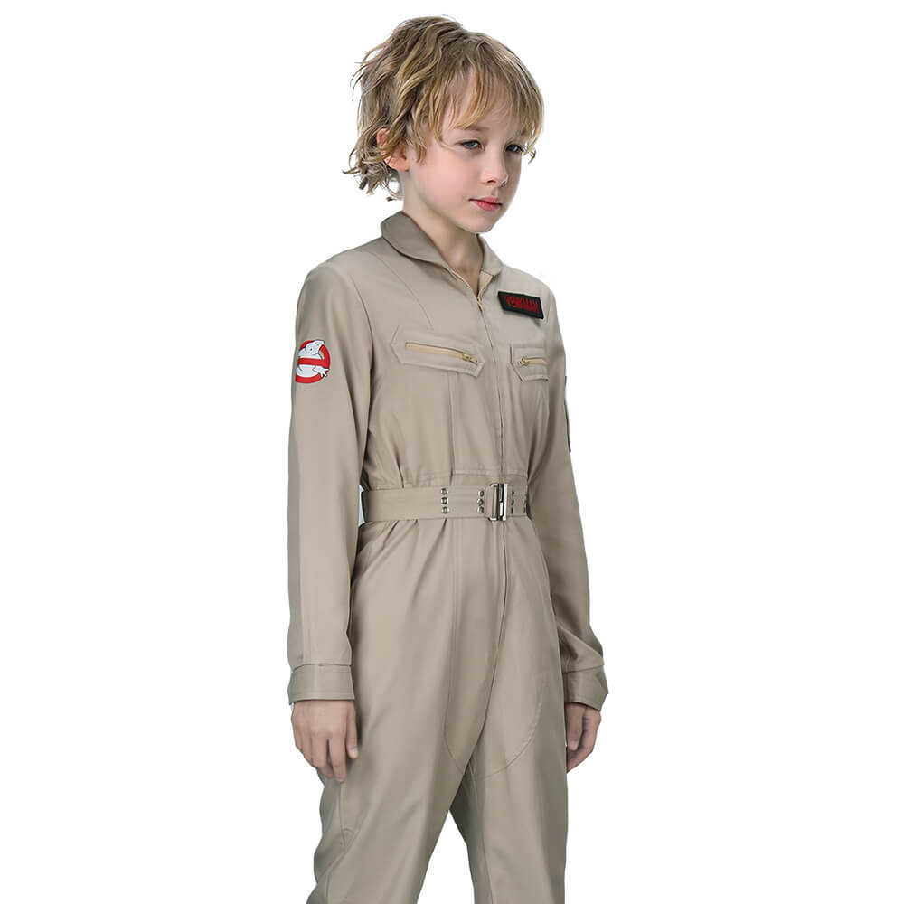 Child Ghostbusters Flight Suit Uniform Cosplay Costume