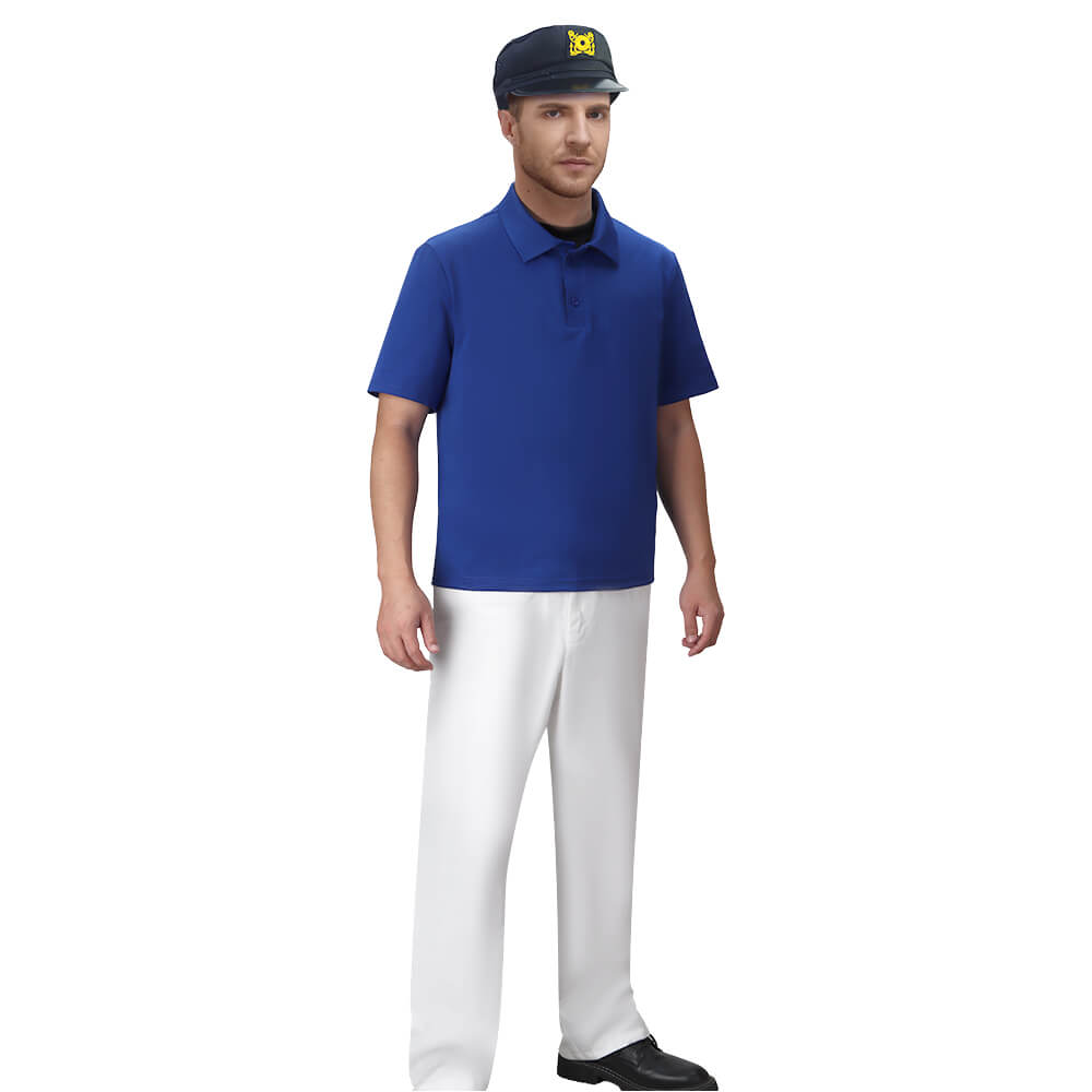 Gilligan's Island The Skipper Jonas Grumby Cosplay Costume Vikidoky