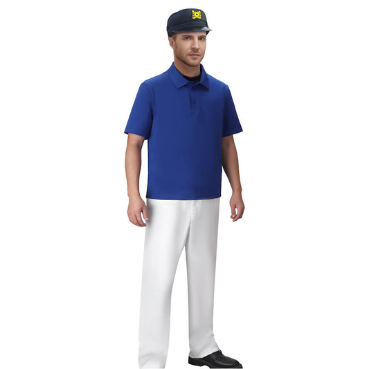 Gilligan's Island The Skipper Jonas Grumby Cosplay Costume Vikidoky