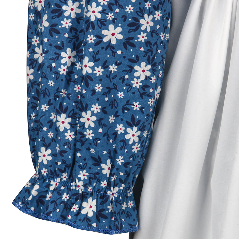 Pioneer Girl Dress Colonial Prairie Costume for Kids Party Suit