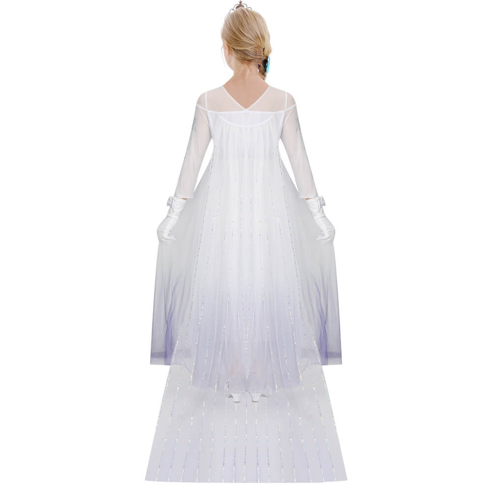 Girls Frozen 2 Elsa Dress Cosplay Costume Vikidoky