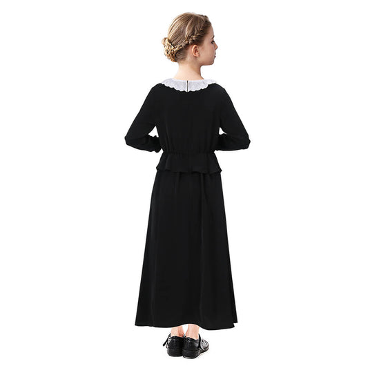 Girls Harriet Tubman Colonial Costume Black Dress