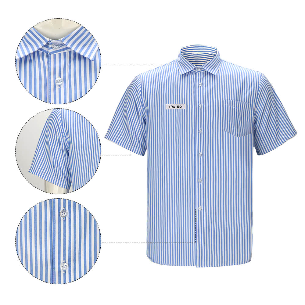 Good Burger Ed Cosplay Costume Employee Uniform Vikidoky