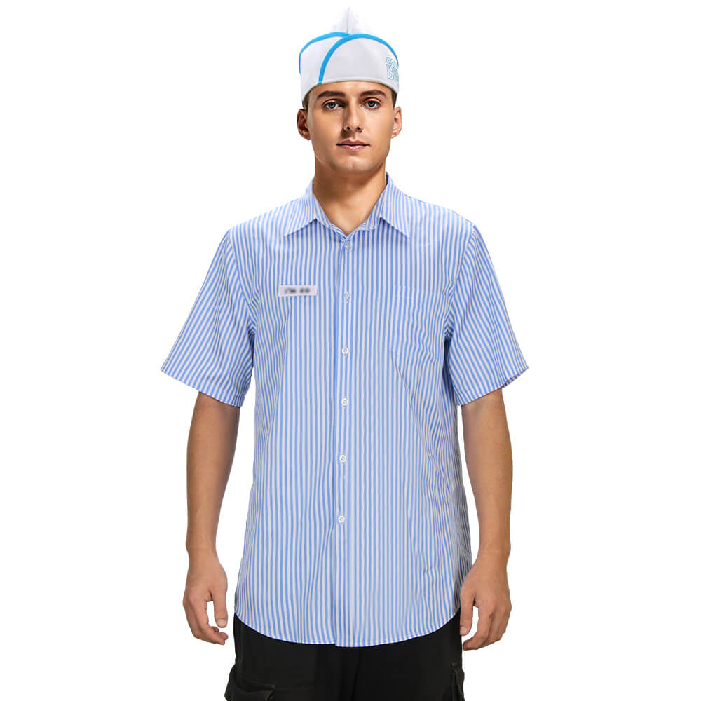Good Burger Ed Cosplay Costume Employee Uniform Vikidoky