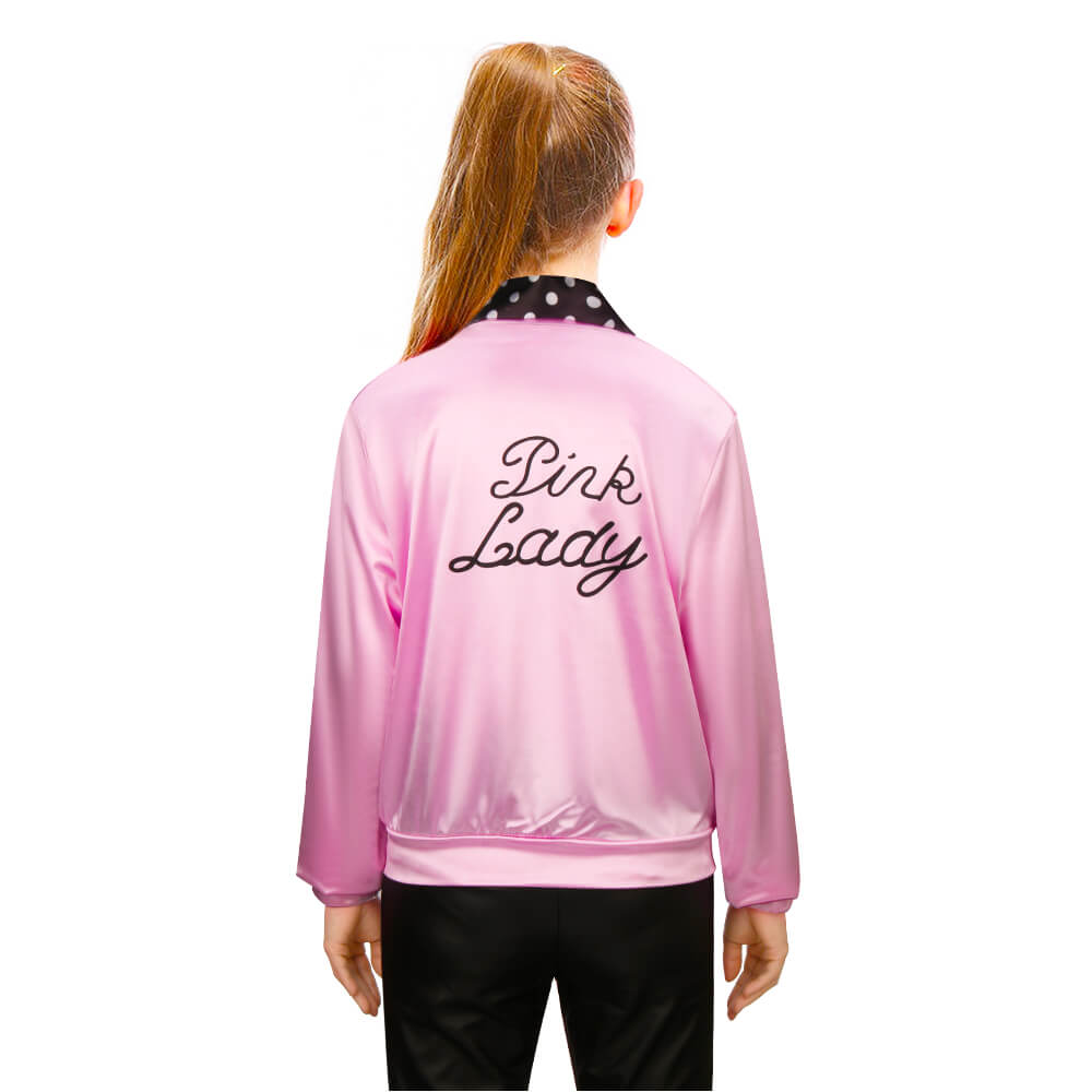 Grease 2 Pink Ladies Sandy Jacket Scarf Kids Costume