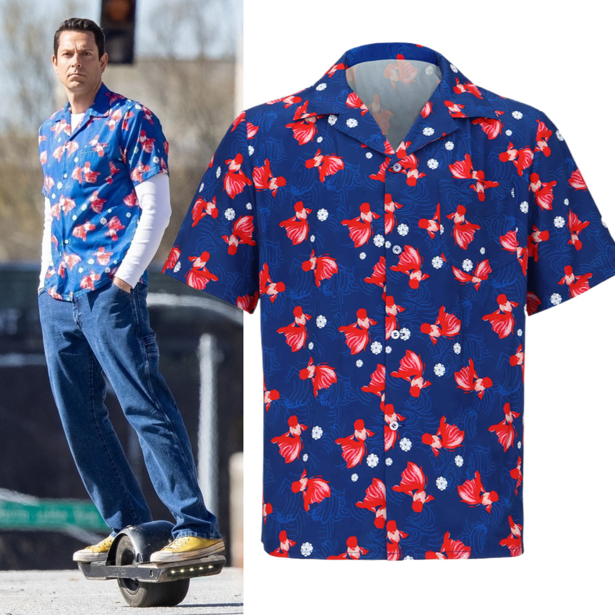 Harold and the Purple Crayon 2024 T-shirt Zachary Levi Harold Cosplay Costume Vikidoky Vikidoky