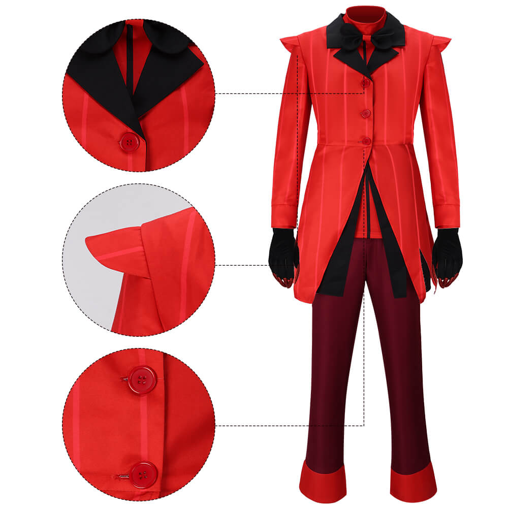 Hazbin Hotel Alastor The Radio Demon Cosplay Costume Vikidoky