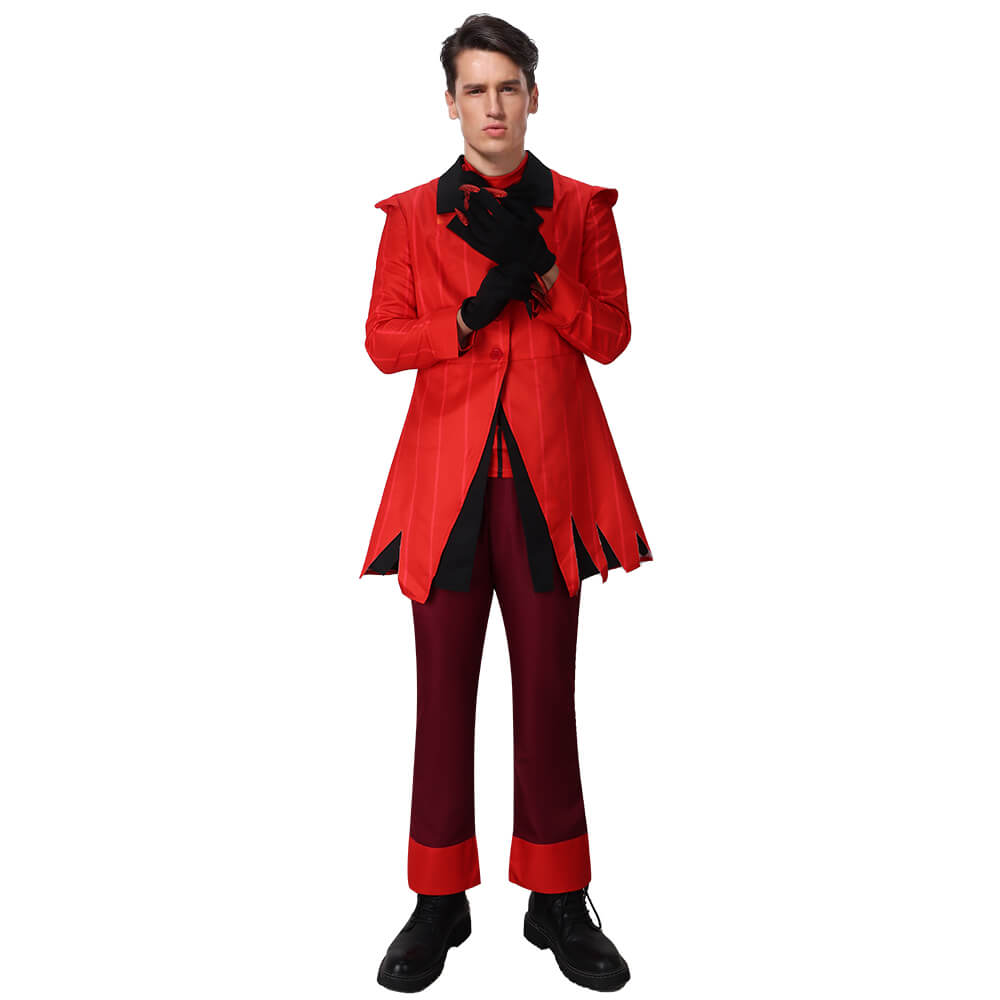 Hazbin Hotel Alastor The Radio Demon Cosplay Costume Vikidoky