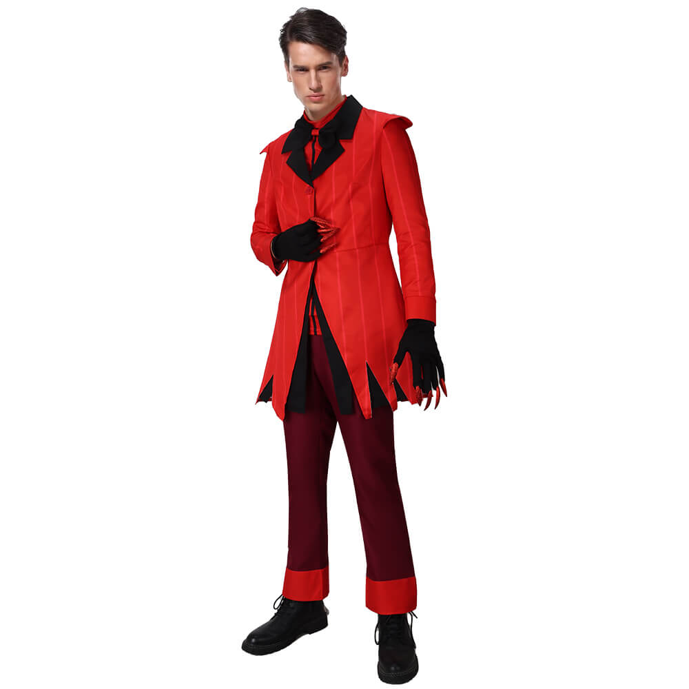 Hazbin Hotel Alastor The Radio Demon Cosplay Costume Vikidoky