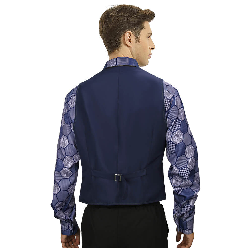 Batman Dark Knight Joker Costume Heath Ledger Arthur Fleck Shirt Vest Tie Vikidoky