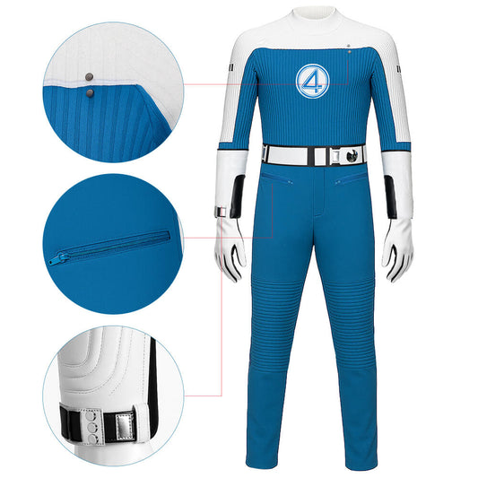 The Fantastic Four First Steps Human Torch Johnny Storm Cosplay Costume - VikiDoky