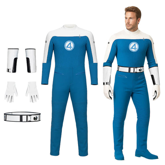 The Fantastic Four First Steps Human Torch Johnny Storm Cosplay Costume - VikiDoky