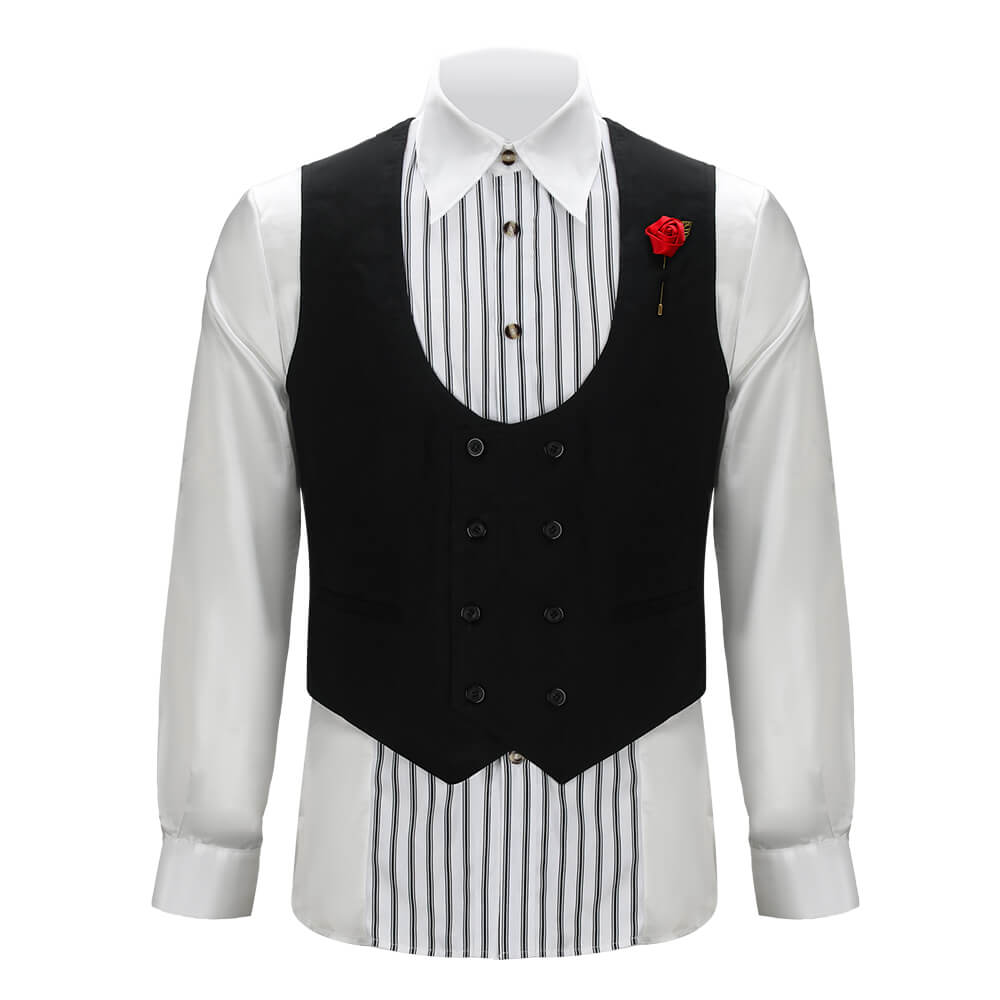 Hunger Games: The Ballad of Songbirds and Snakes Coriolanus Snow Cosplay Costume Tops Vikidoky
