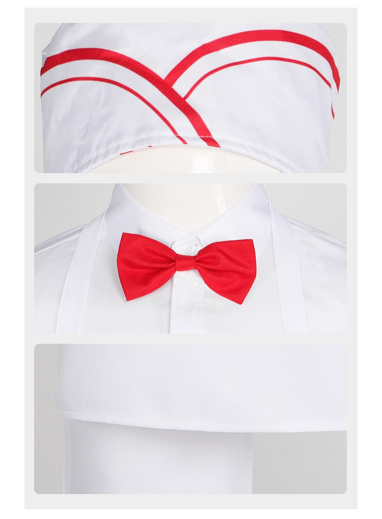 Ice Cream Man 2026 Cosplay Costume for Halloween White Uniform