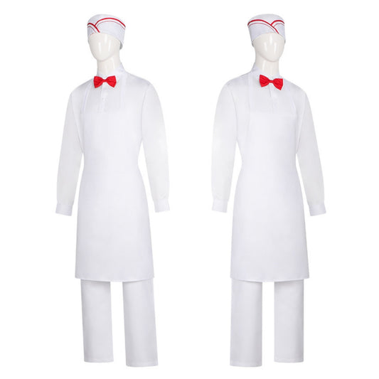 Ice Cream Man 2026 Cosplay Costume for Halloween White Uniform