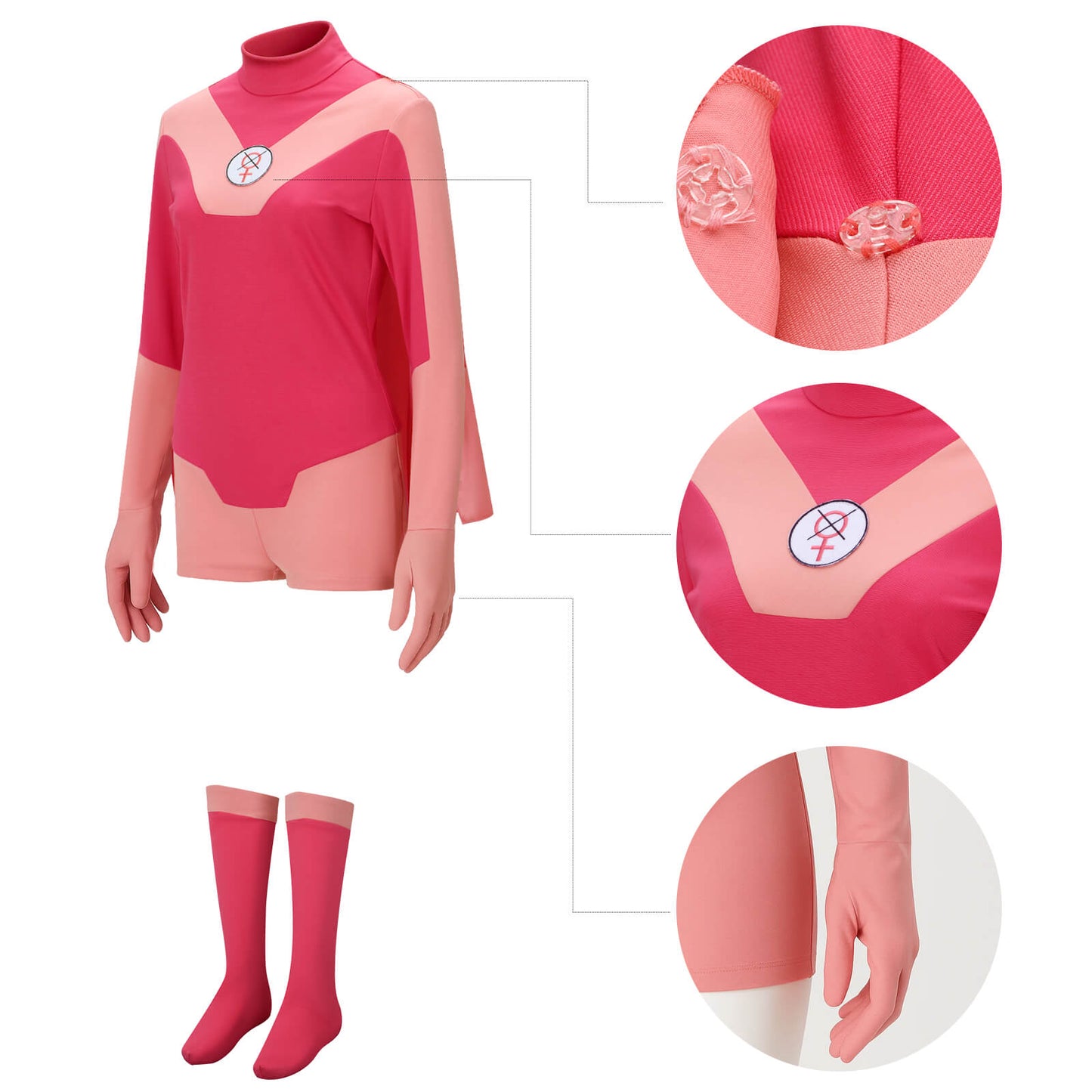 Invincible Atom Eve Cosplay Costume for Women