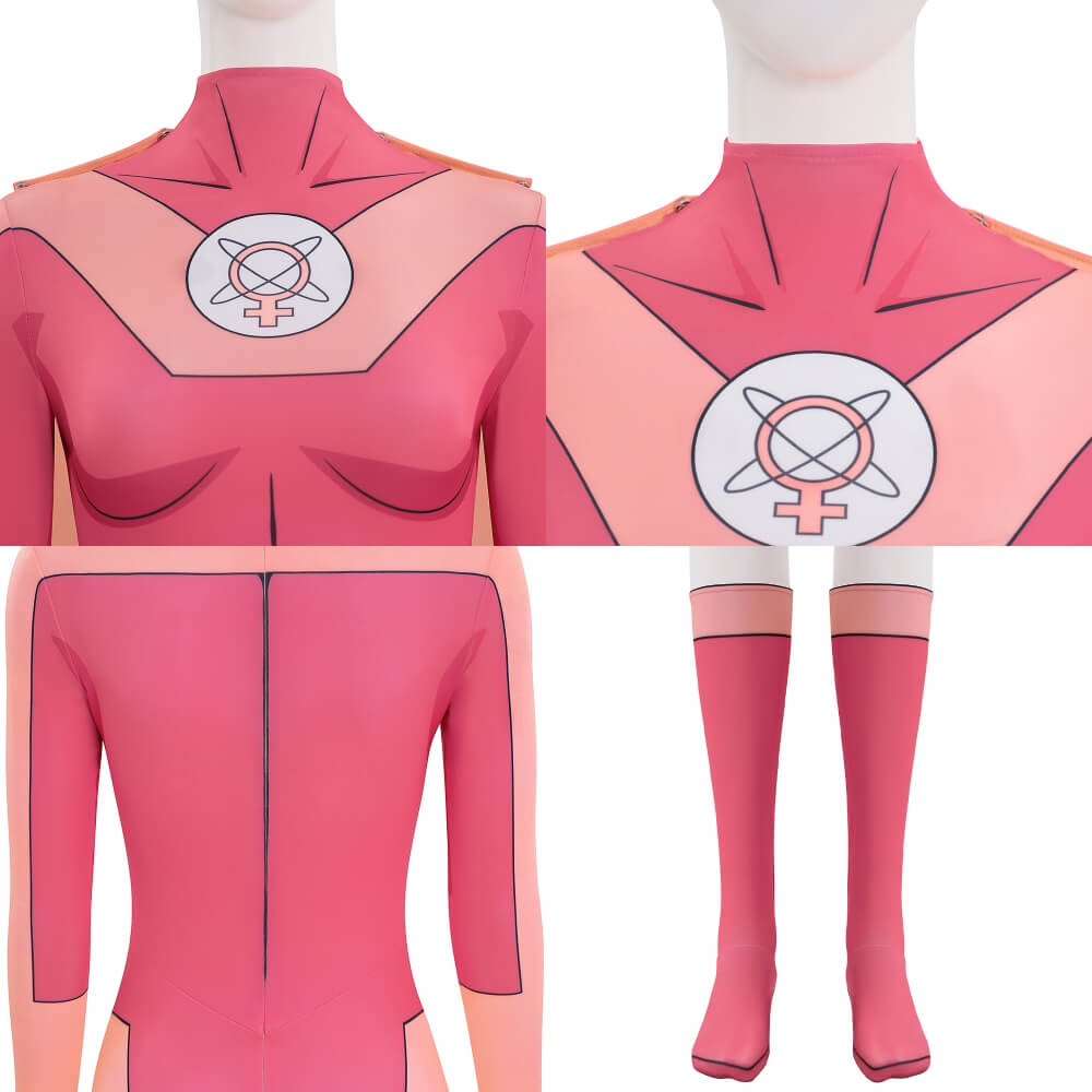 Invincible Atom Eve Cosplay Costume Printed Style - VikiDoky
