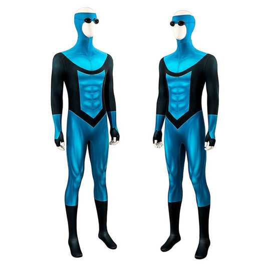 Invincible Season 3 Mark Grayson Cosplay Costume Blue Suit Style Vikidoky