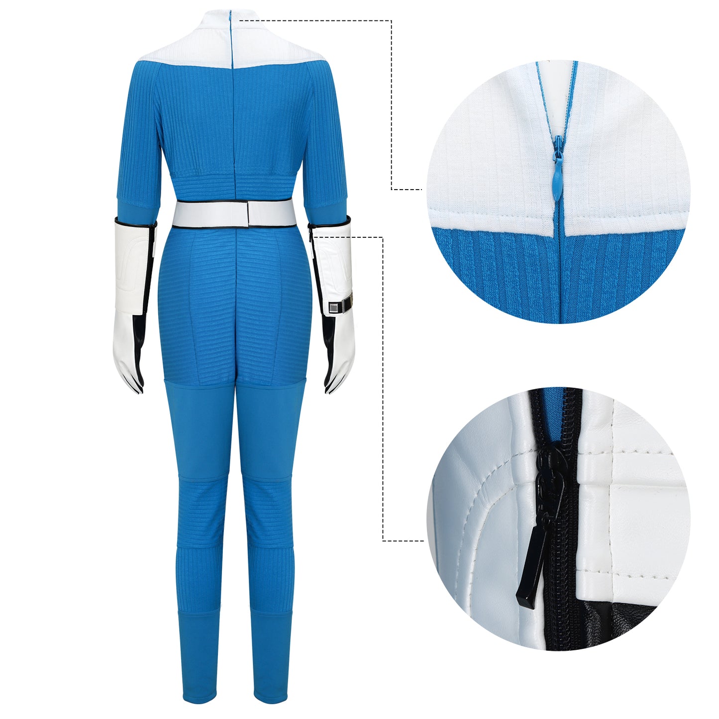 The Fantastic Four First Steps Invisible Woman Cosplay Costume Sue Storm - VikiDoky