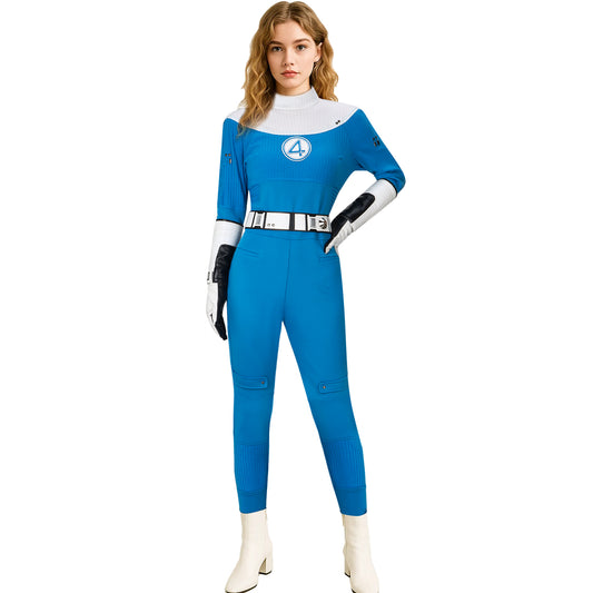 The Fantastic Four First Steps Invisible Woman Cosplay Costume Sue Storm - VikiDoky