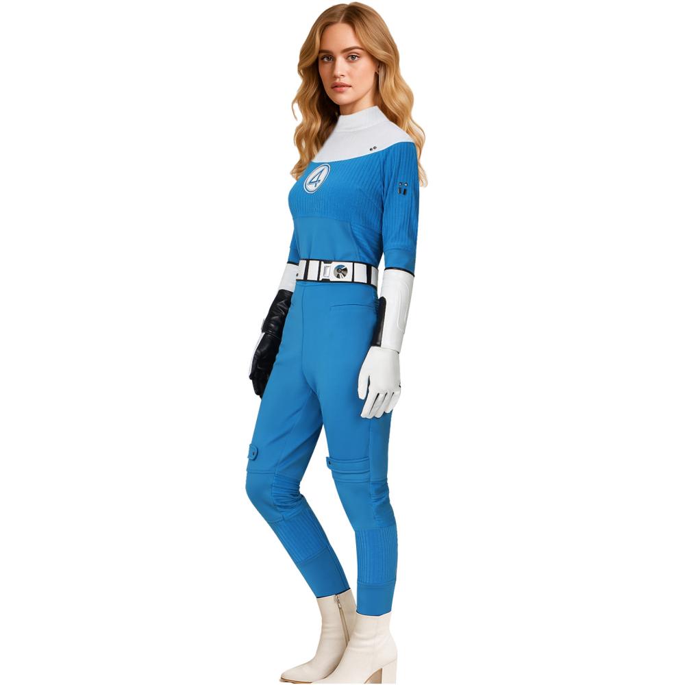 The Fantastic Four First Steps Invisible Woman Cosplay Costume Sue Storm - VikiDoky