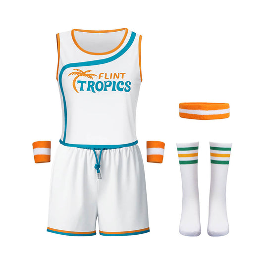 Jackie Moon Flint Tropics Cheerleader Uniform for Women Semi-Pro Cosplay Costume