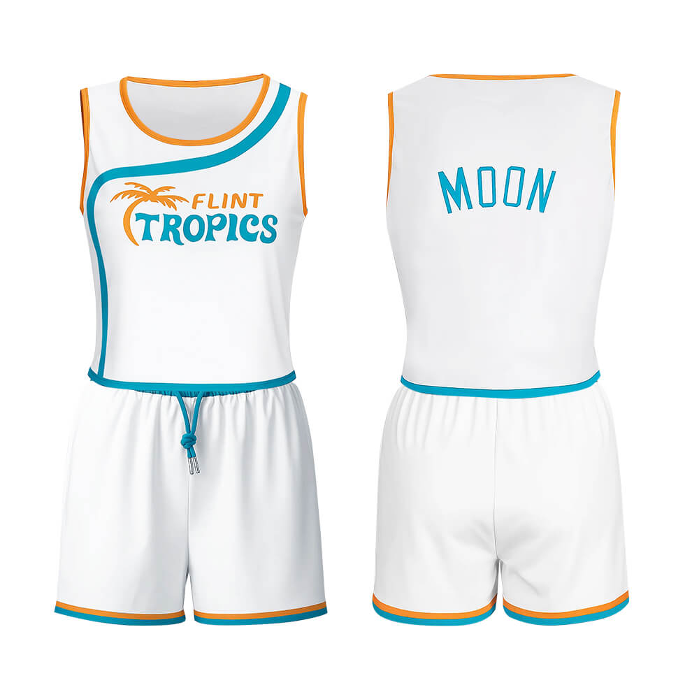 Jackie Moon Flint Tropics Cheerleader Uniform for Women Semi-Pro Cosplay Costume
