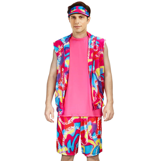 Pink Men's Costume Couple Outfit Ken