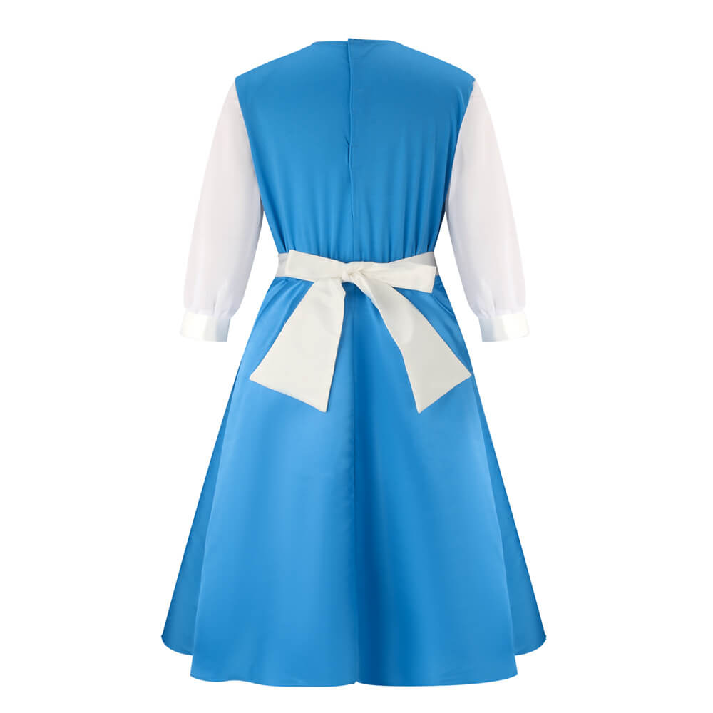 Girls Belle Maid Costume Beauty and the Beast Kids Dress Vikidoky