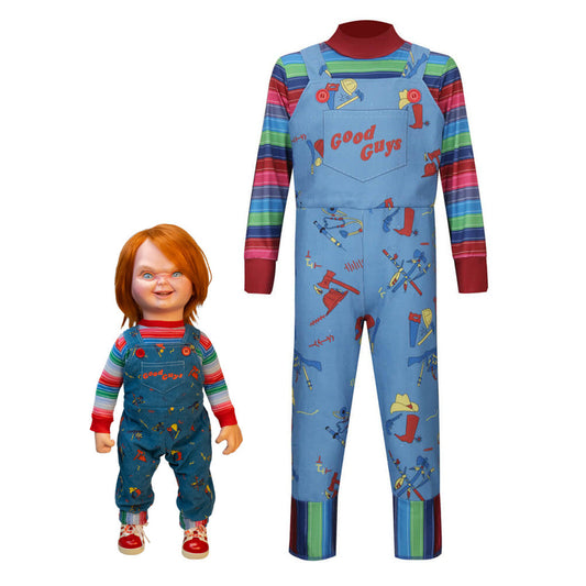 Kids Child's Play Chucky Cosplay Costume Vikidoky