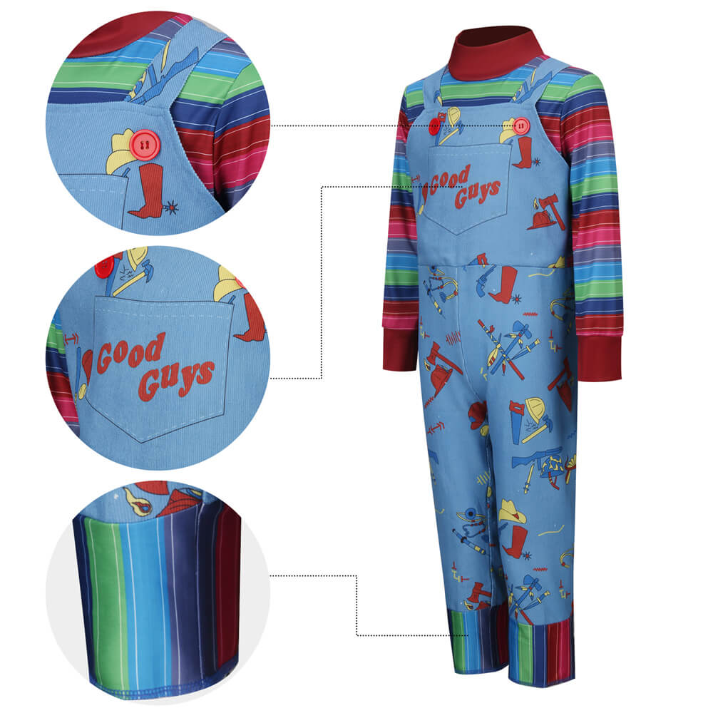 Kids Child's Play Chucky Cosplay Costume