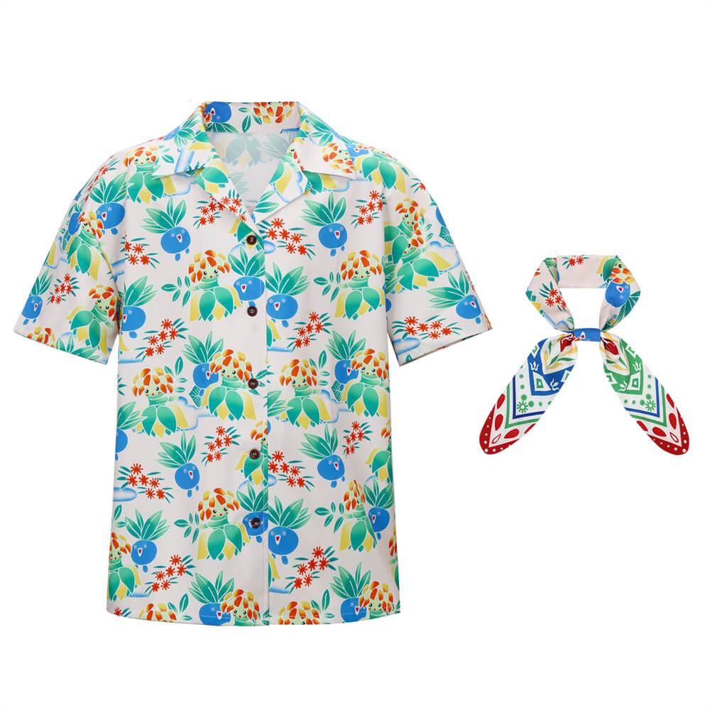 Kids Haru T-Shirt Tie Cosplay Costume Vikidoky